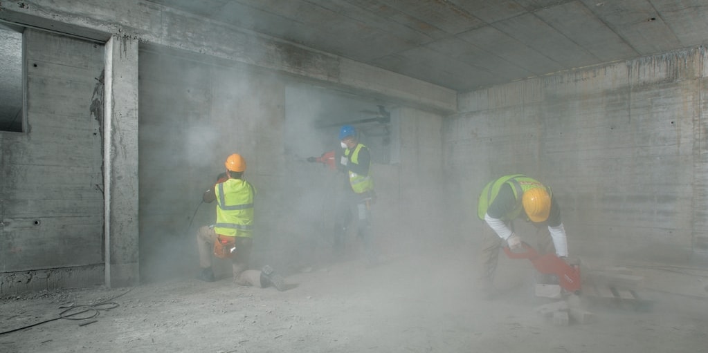 采用喜利得除塵系統（DRS），提升工作舒適度、操作安全性以及客戶的生產力